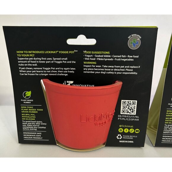 TWO LickiMat Yoggie Pots XS - XL For Dogs Reduce Stress & Boredom Entertain Pets - Picture 5 of 6